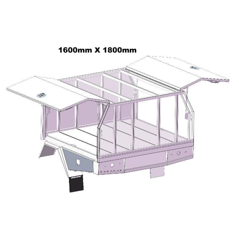 1600mm Service Body 2 DOOR