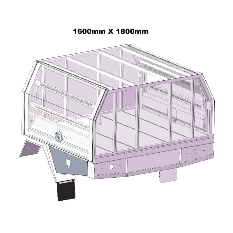 1600mm Service Body 2 DOOR