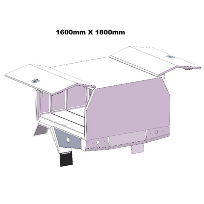 1600mm Service Body 2 DOOR