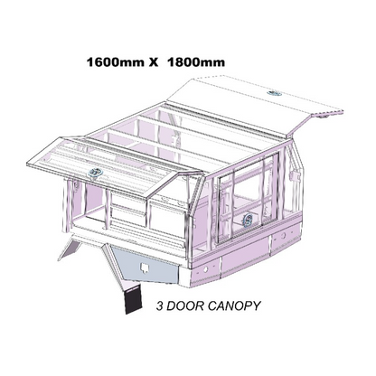 1600mm Service Body 3DOOR
