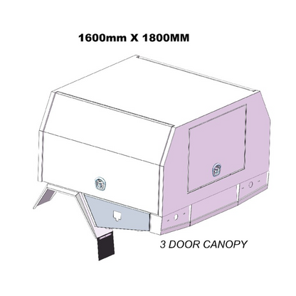 1600mm Service Body 3DOOR