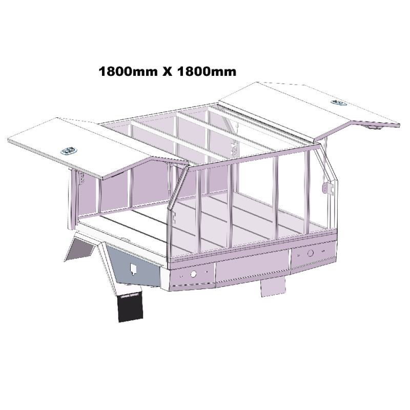 1800mm Service Body 2 DOOR