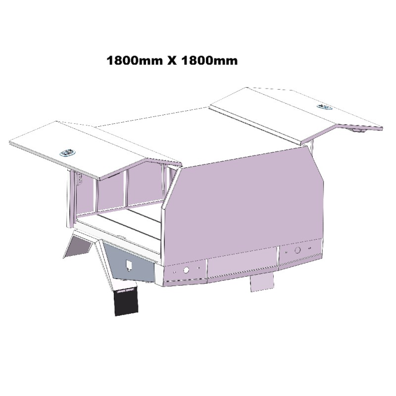 1800mm Service Body 2 DOOR