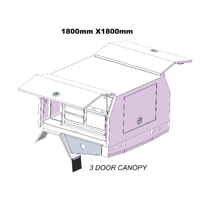 1800mm Service Body 3DOOR
