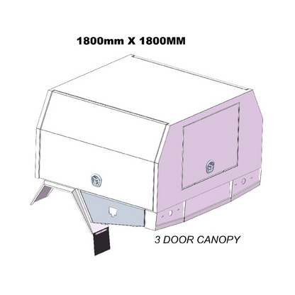 1800mm Service Body 3DOOR