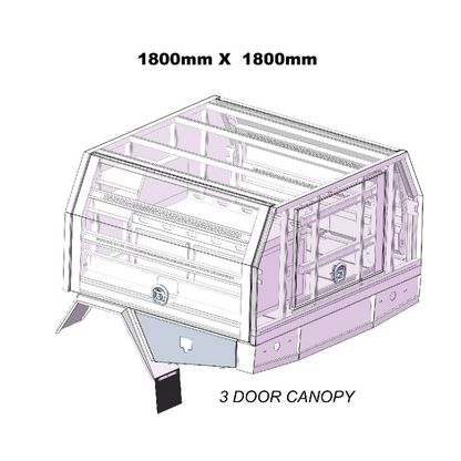 1800mm Service Body 3DOOR