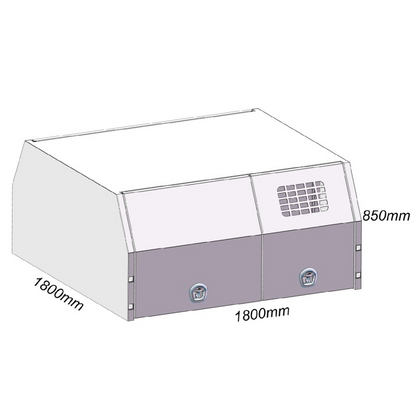 Jack off 1800mm Dog Boxes