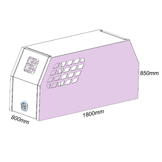 800mm Half Dog Boxes