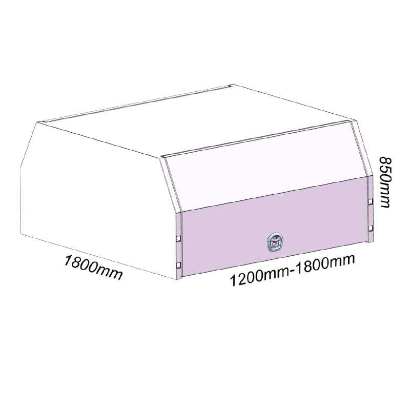 Jack off 1600mm Aluminum Canopy
